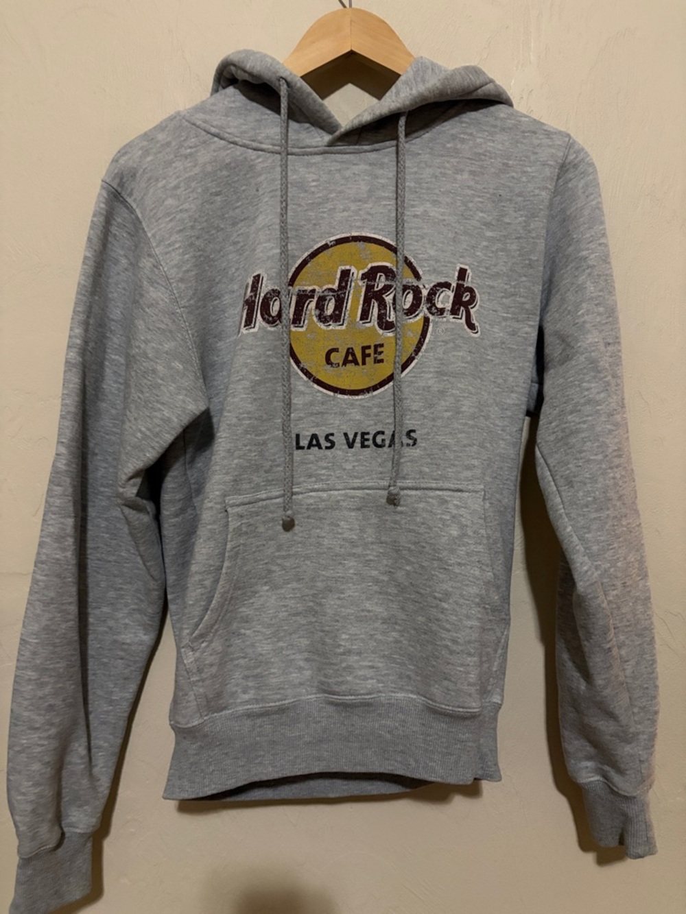 Hard Rock Cafe Heather Gray Crewneck Hoodie. Like New!